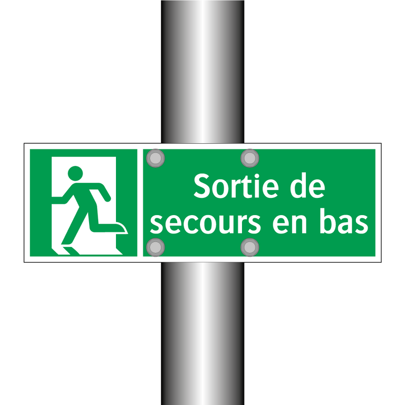 Sortie de secours en bas