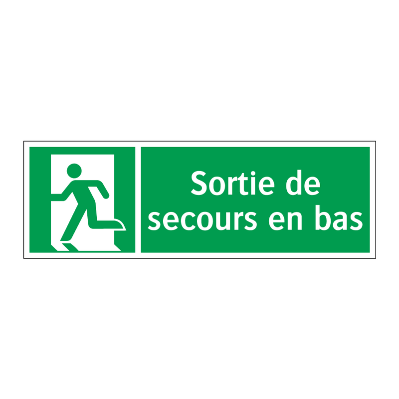 Sortie de secours en bas