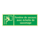 Fenêtre de secours avec échelle de sauvetage