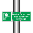 Fenêtre de secours avec échelle de sauvetage