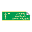 Garder la douche de secours dégagée