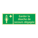 Garder la douche de secours dégagée
