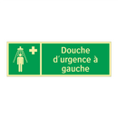 Douche d'urgence à gauche