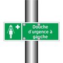 Douche d'urgence à gauche