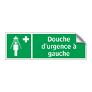 Douche d'urgence à gauche