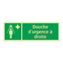 Douche d'urgence à droite