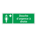 Douche d'urgence à droite