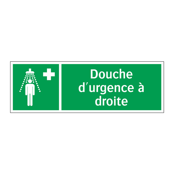 Douche d'urgence à droite