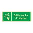 Talkie-walkie d'urgence