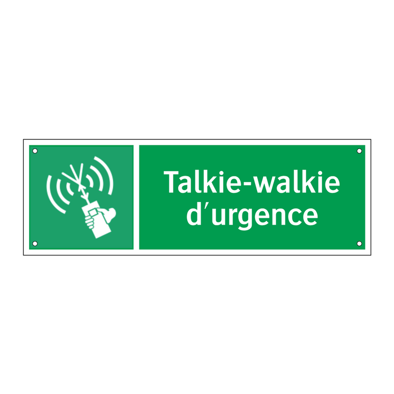 Talkie-walkie d'urgence