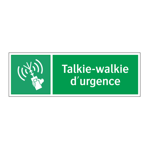 Talkie-walkie d'urgence