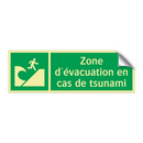 Zone d'évacuation en cas de tsunami