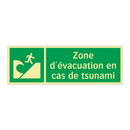 Zone d'évacuation en cas de tsunami