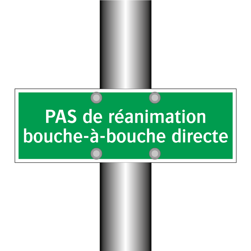 PAS de réanimation bouche-à-bouche directe