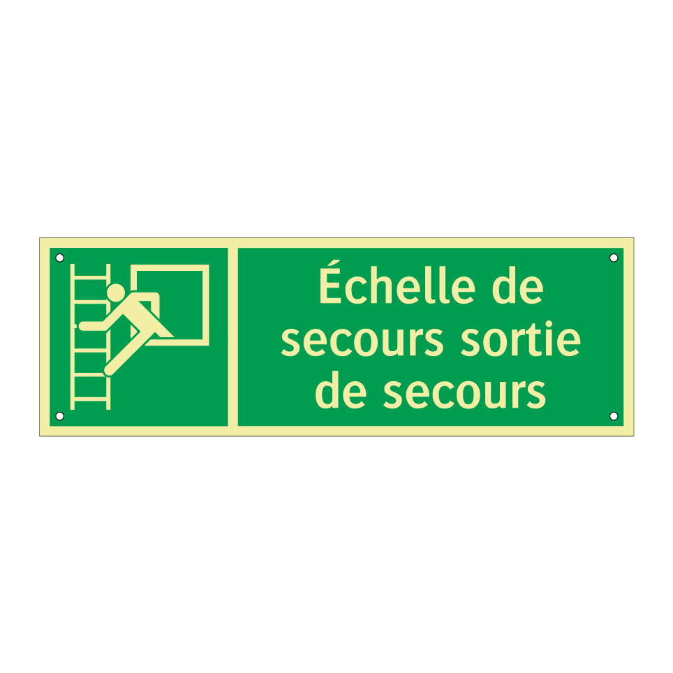 Échelle de secours sortie de secours