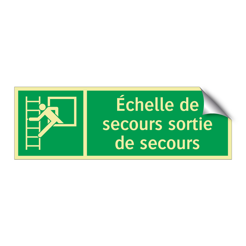 Échelle de secours sortie de secours