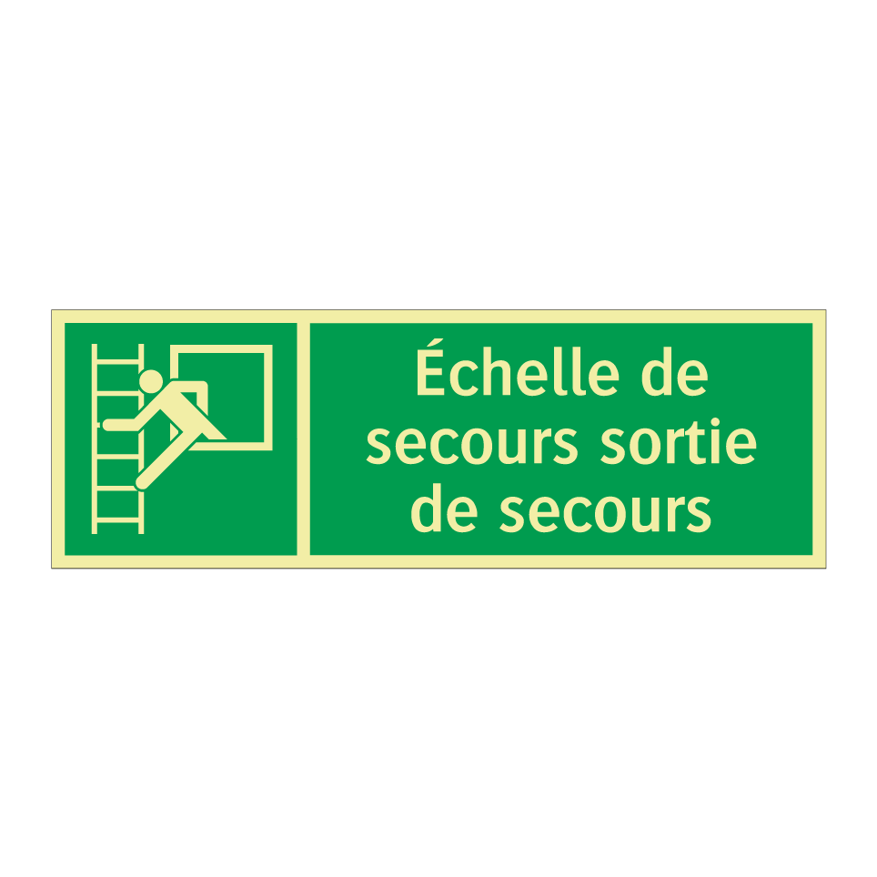 Échelle de secours sortie de secours