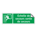Échelle de secours sortie de secours