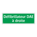 Défibrillateur DAE à droite