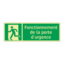 Fonctionnement de la porte d'urgence