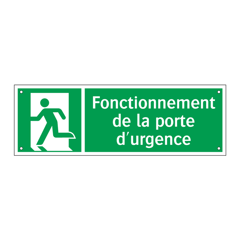 Fonctionnement de la porte d'urgence