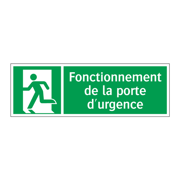 Fonctionnement de la porte d'urgence