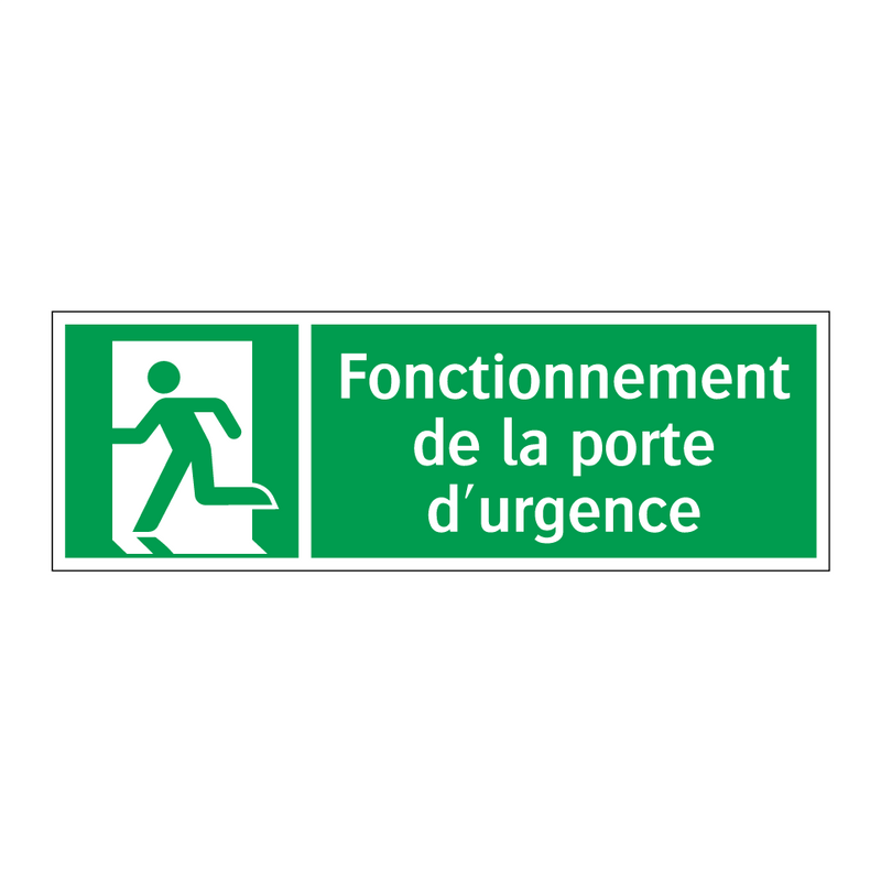 Fonctionnement de la porte d'urgence