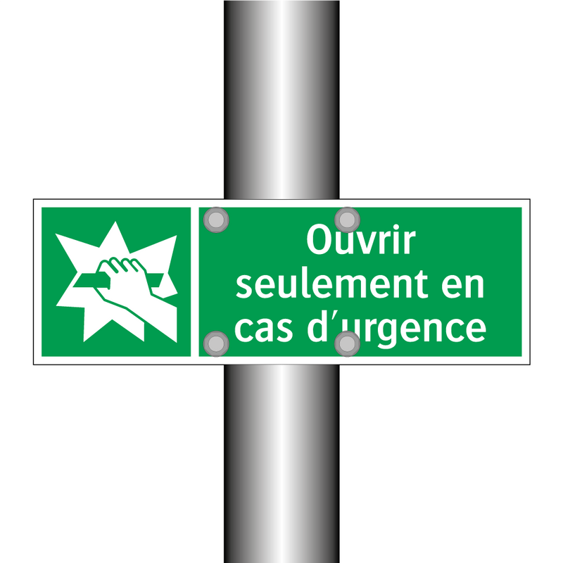 Ouvrir seulement en cas d'urgence