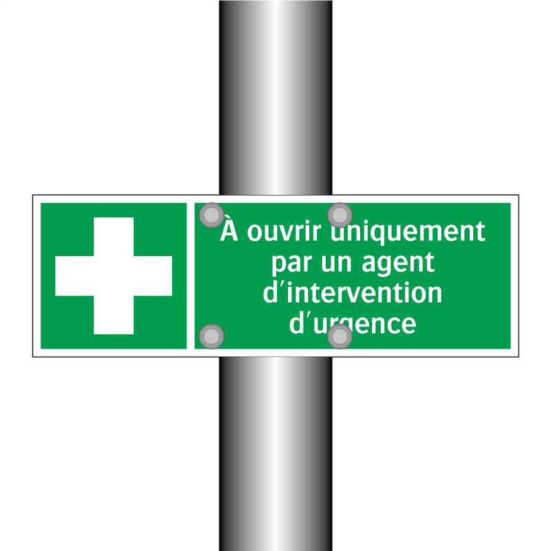 À ouvrir uniquement par un agent d'intervention d'urgence