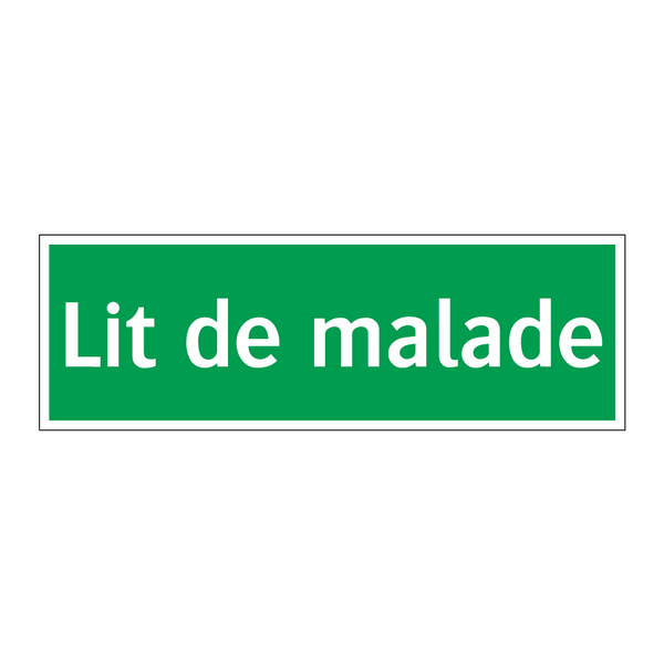 Lit de malade
