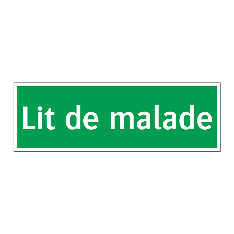 Lit de malade