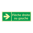 Flèche droite ou gauche