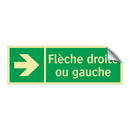 Flèche droite ou gauche