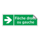 Flèche droite ou gauche