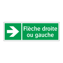 Flèche droite ou gauche