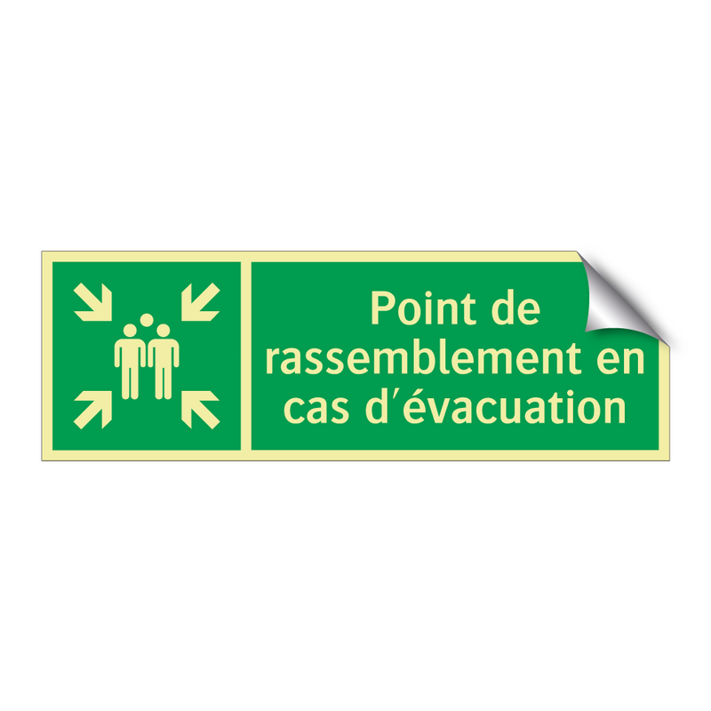 Point de rassemblement en cas d'évacuation