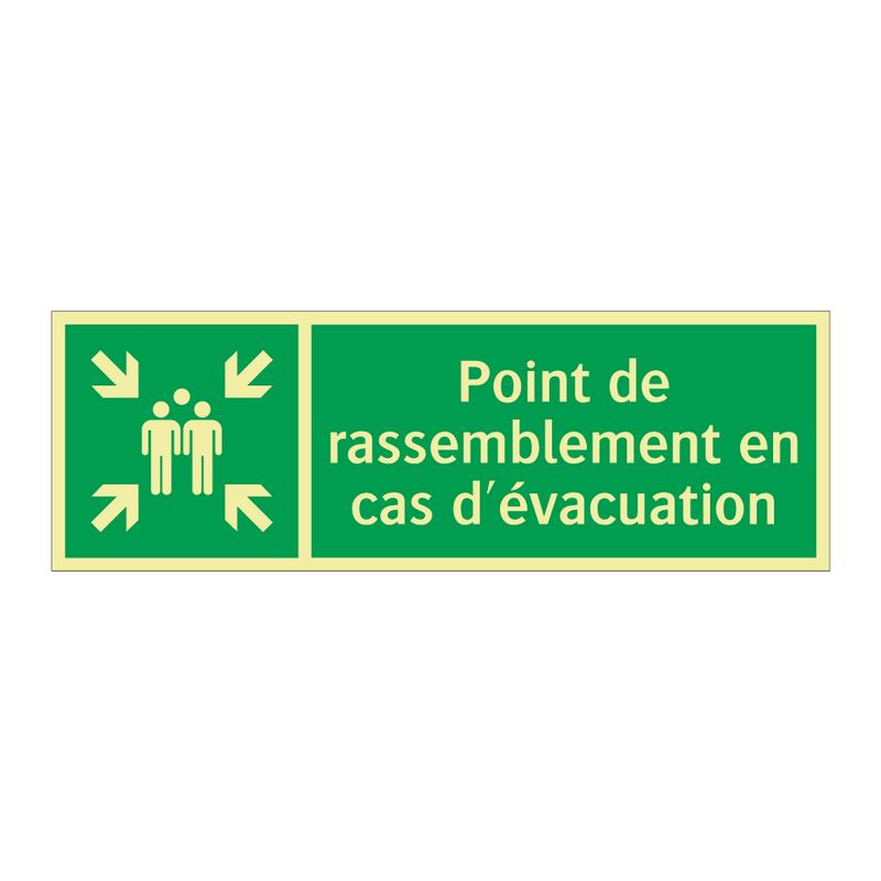 Point de rassemblement en cas d'évacuation