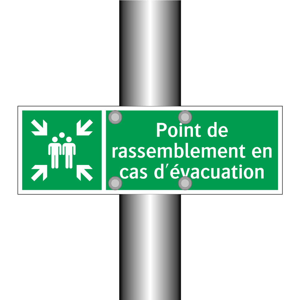 Point de rassemblement en cas d'évacuation