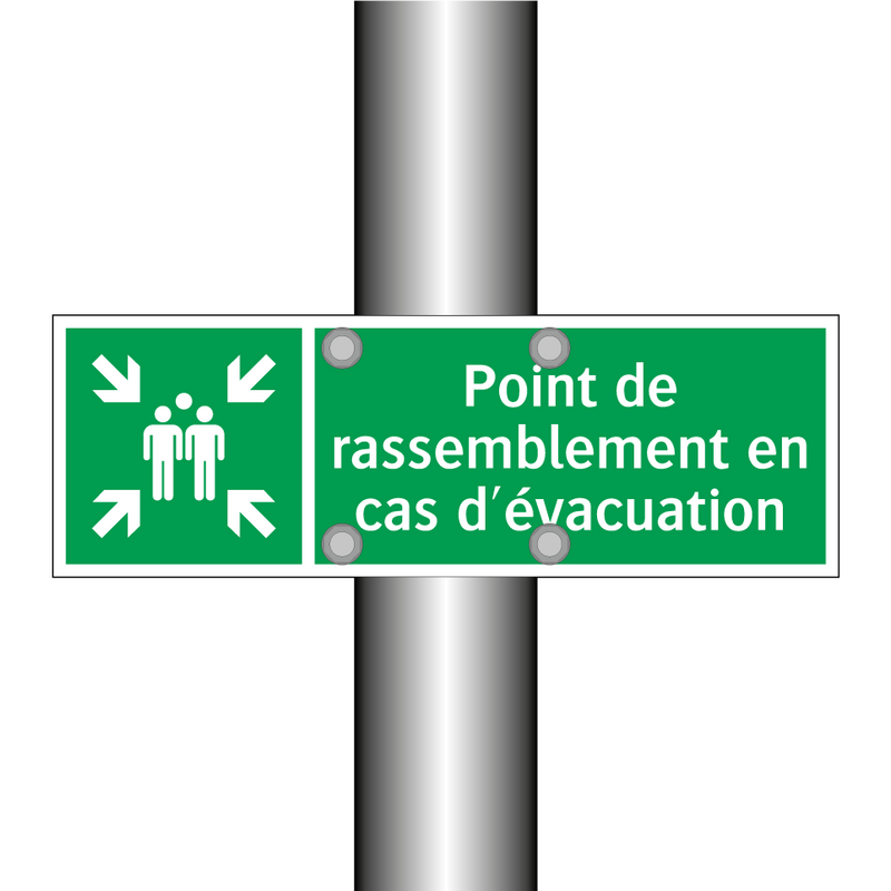 Point de rassemblement en cas d'évacuation