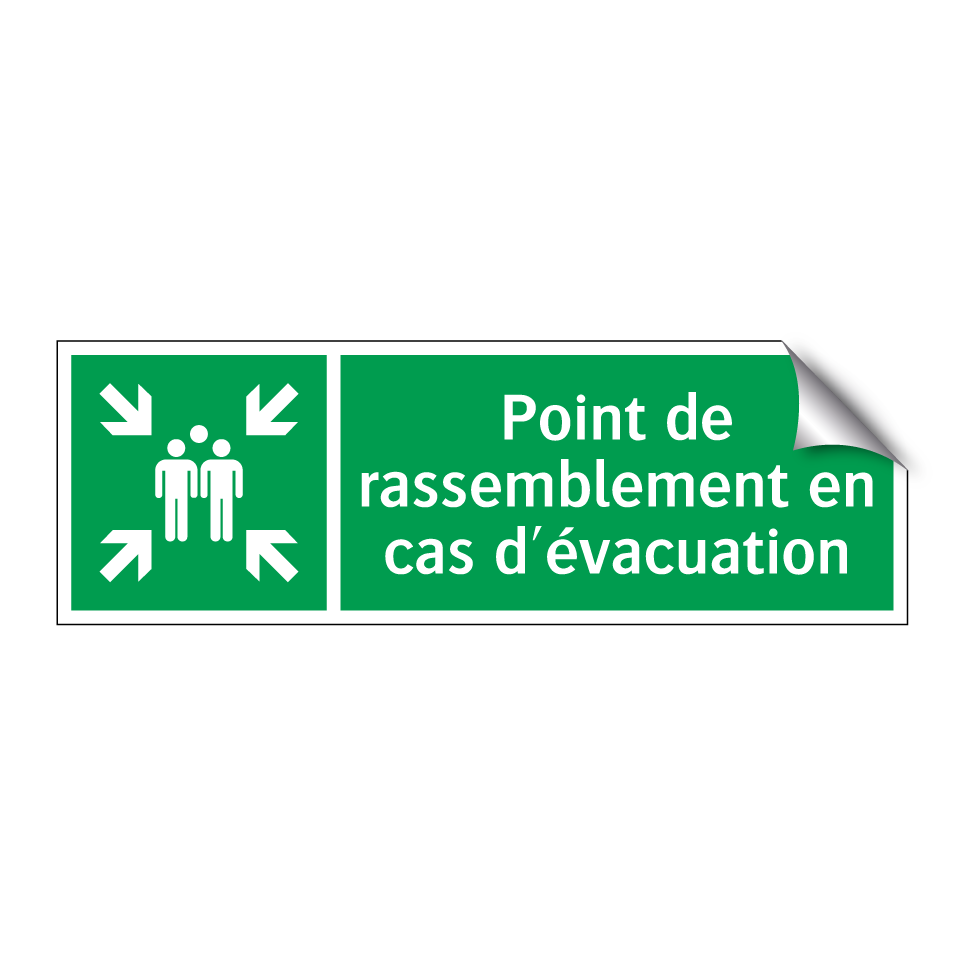 Point de rassemblement en cas d'évacuation