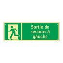Sortie de secours à gauche