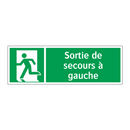 Sortie de secours à gauche