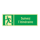 Suivez l'itinéraire