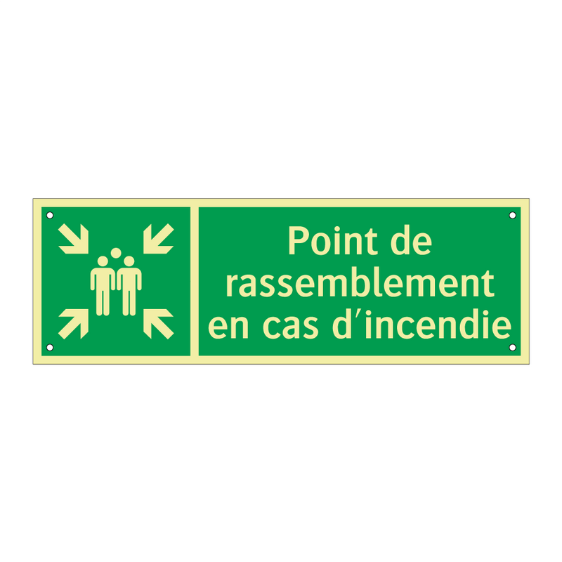 Point de rassemblement en cas d'incendie