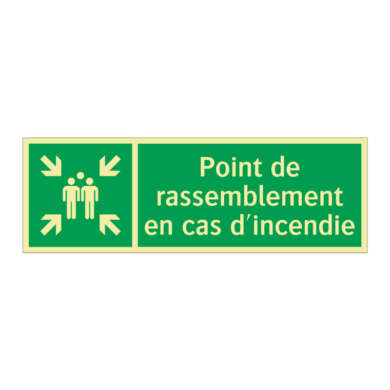 Point de rassemblement en cas d'incendie