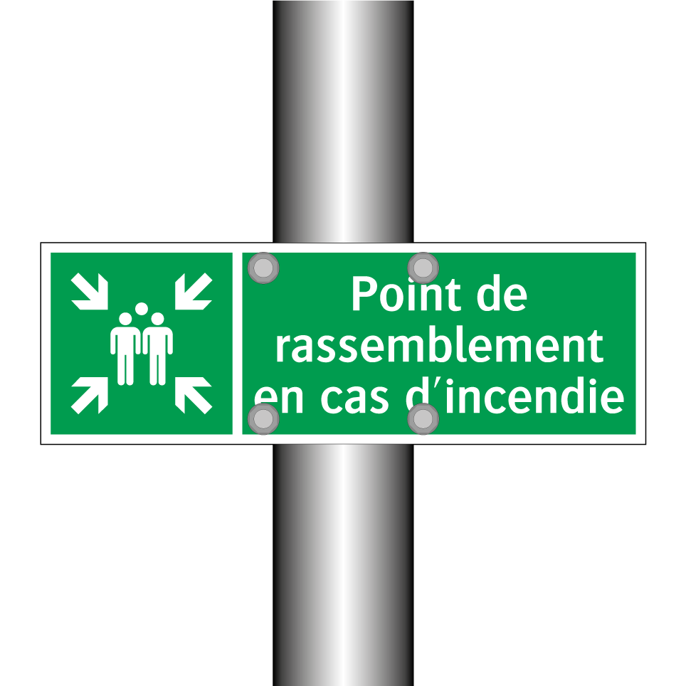Point de rassemblement en cas d'incendie