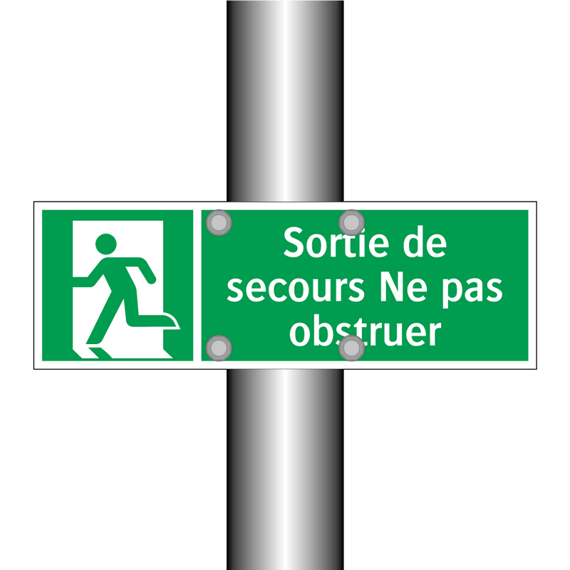 Sortie de secours Ne pas obstruer
