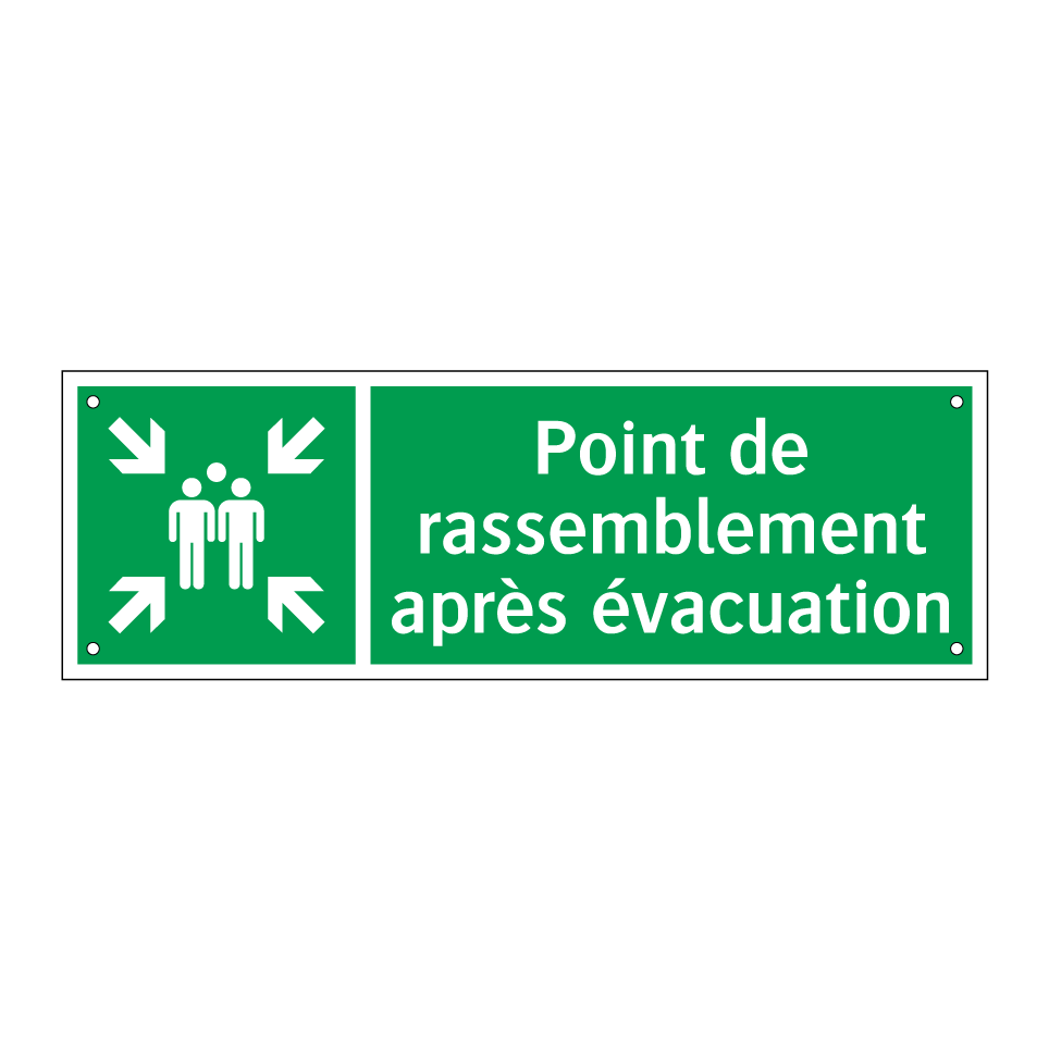 Point de rassemblement après évacuation
