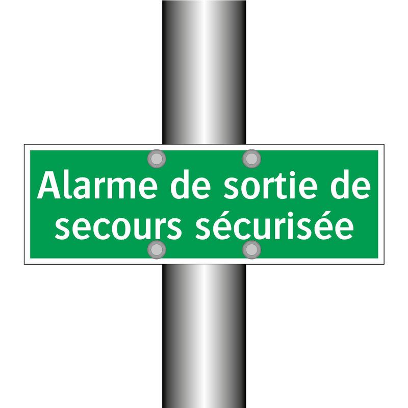 Alarme de sortie de secours sécurisée