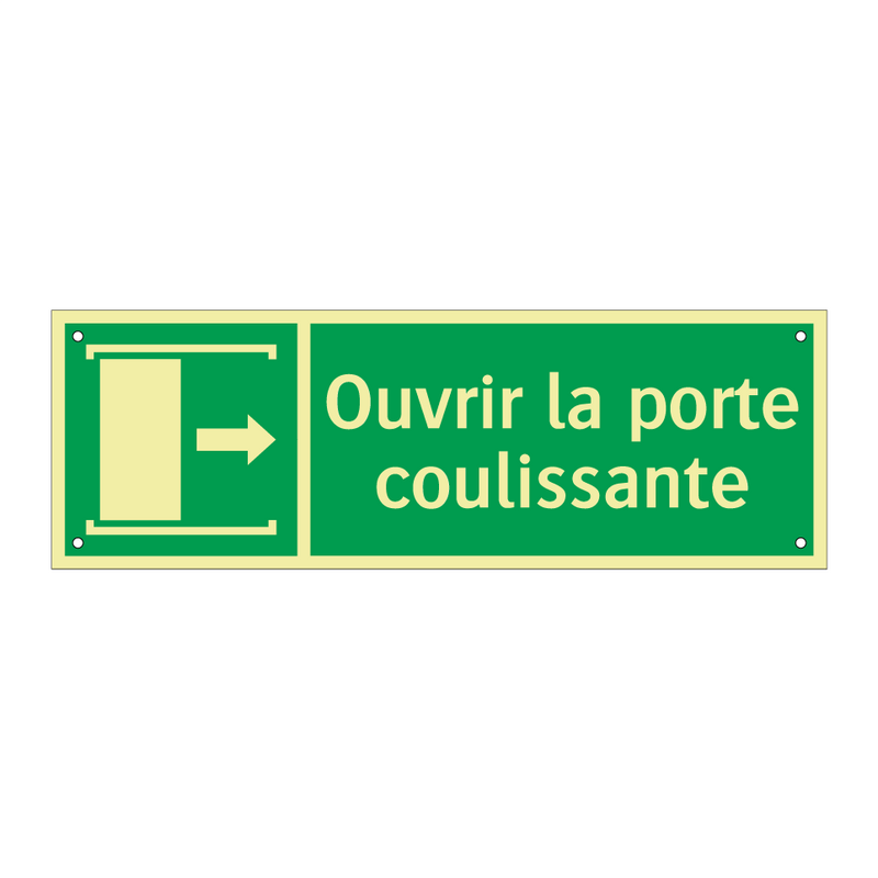 Ouvrir la porte coulissante